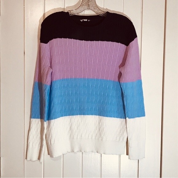 Kim Rogers Striped Crew Neck Sweater - Picture 2 of 7